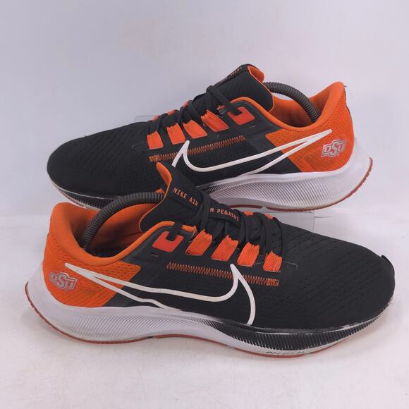 Nike Air Zoom Pegasus 38 OSU Athletic Shoe Mens Size 10 DJ0836-001 Black Orange - Picture 6 of 10